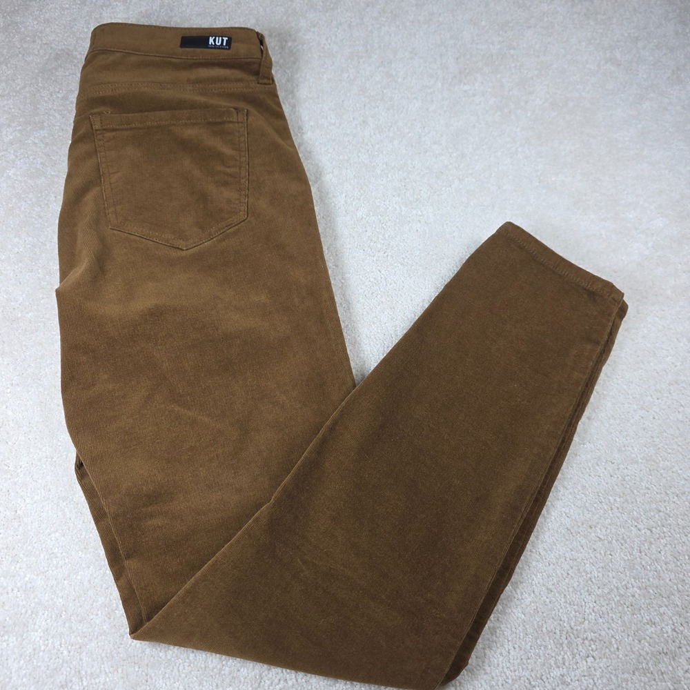 KUT from the Kloth Jeans Womens 6 Brown Corduroy Stretch Diana‎ Fab Ab Skinny